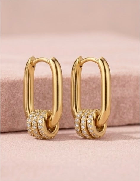 Boucles d’oreilles anneaux or