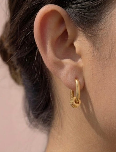 Boucles d’oreilles anneaux or