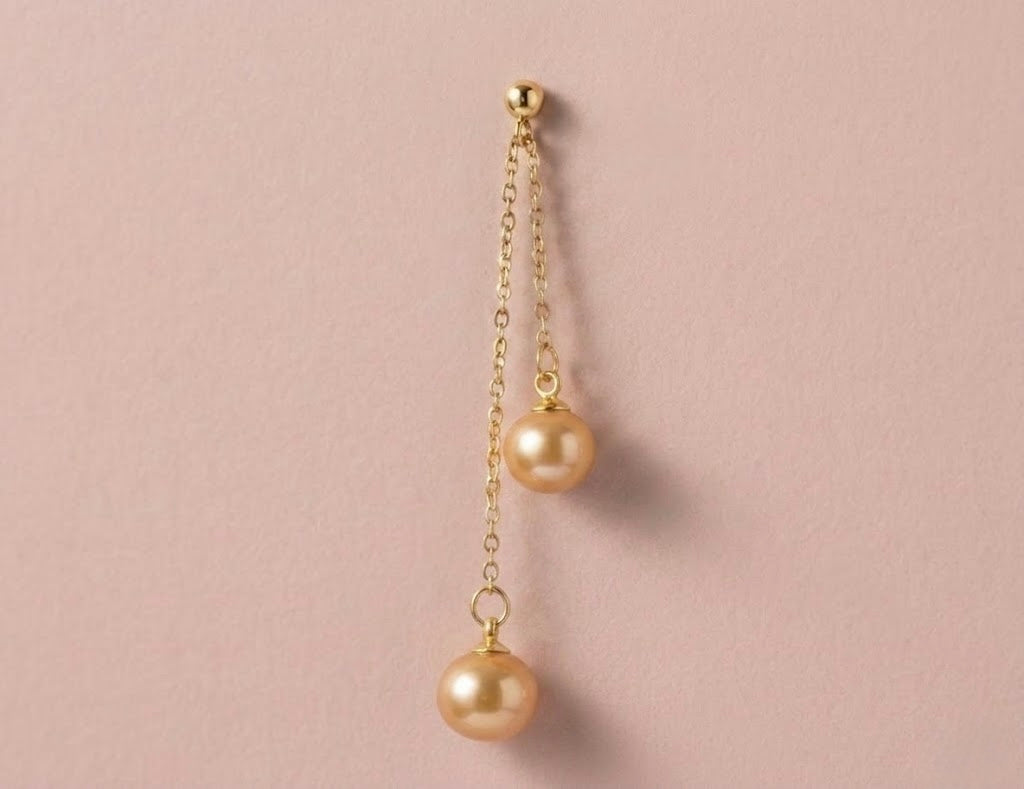 Boucles d’oreilles perles corails