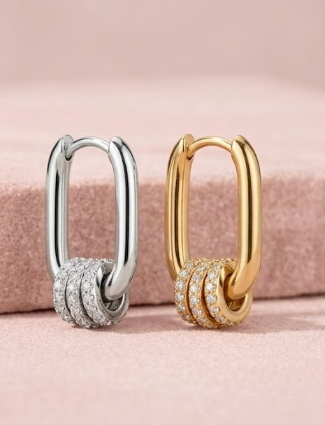 Boucles d’oreilles anneaux or