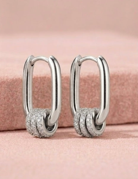 Boucles d’oreilles anneaux argent
