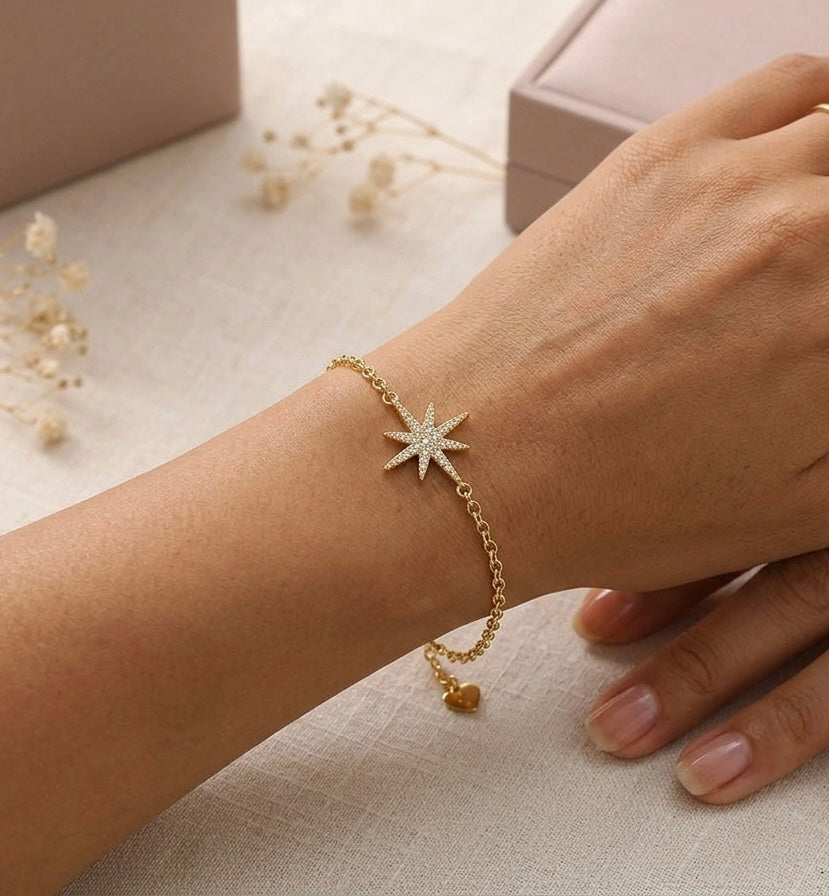 Bracelet étoile doré