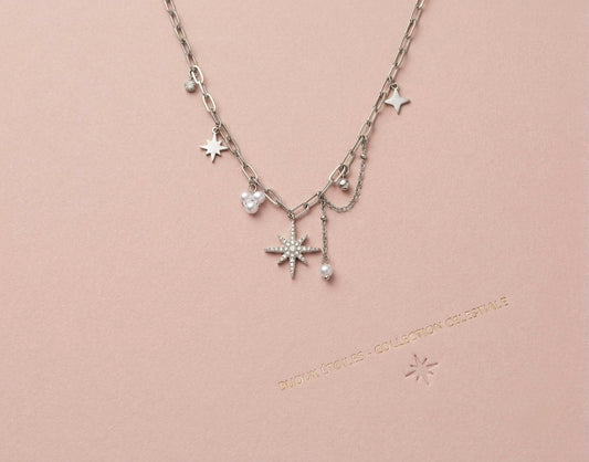 Collier étoile argent